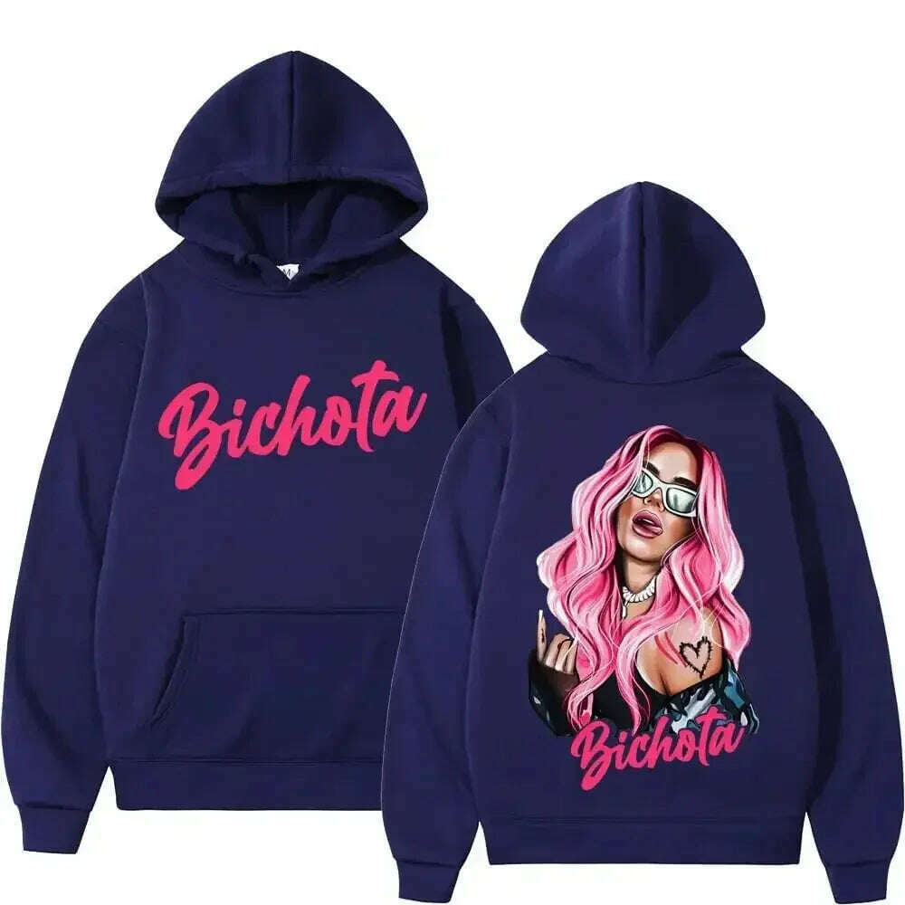 KIMLUD, Female Singer Karol G Hoodies Manana Sera Bonito Printing Hoodie Bichota Multi-colors Sweatshirts Y2k Fleece Hoody for Men Women, KIMLUD Womens Clothes