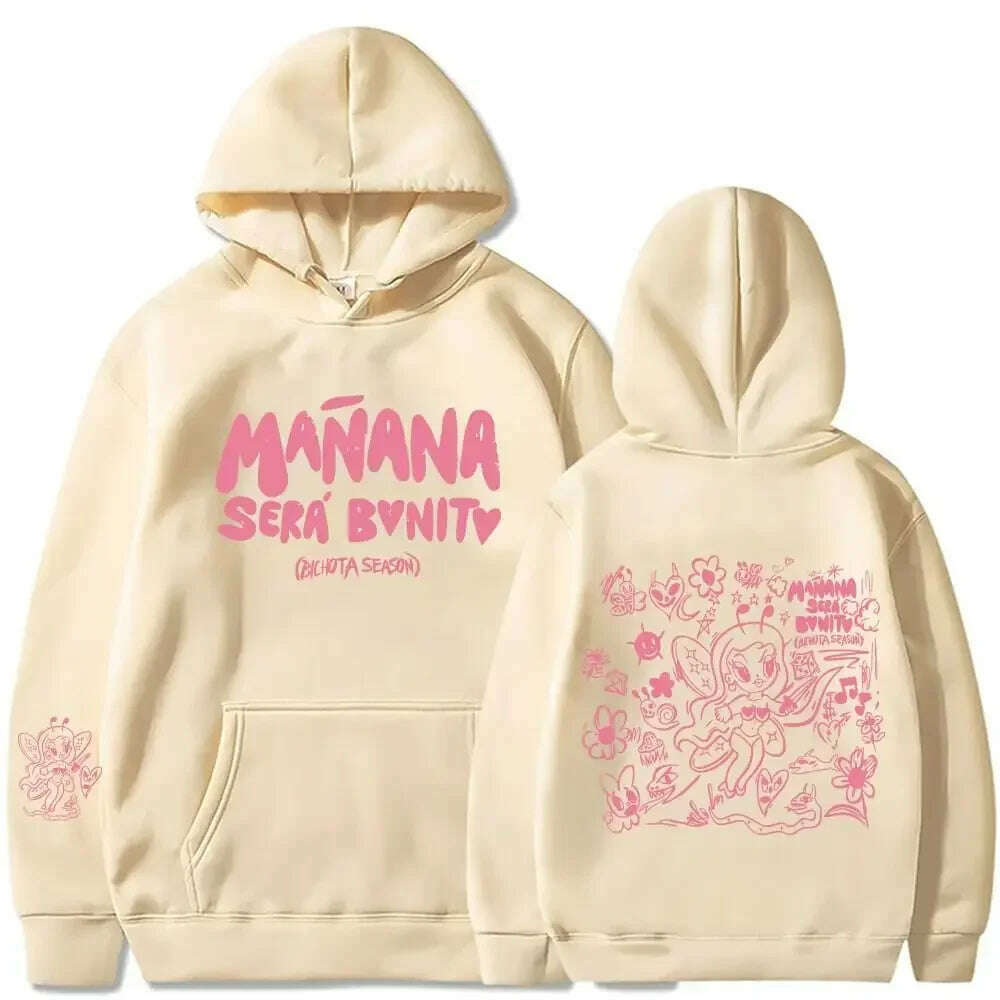 KIMLUD, Female Singer Karol G Hoodies Manana Sera Bonito Printing Hoodie Bichota Multi-colors Sweatshirts Y2k Fleece Hoody for Men Women, KIMLUD Womens Clothes