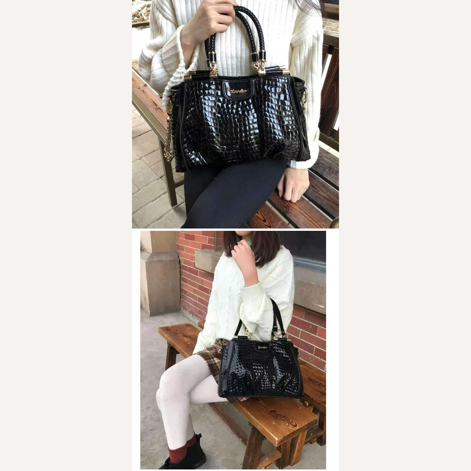 KIMLUD, Few in stock,hurry to buy!ZOOLER Original Full 100% Real Leather Handbags Soft Skin Genuine Leather Bag Costly Women Bags #QS220, KIMLUD Womens Clothes