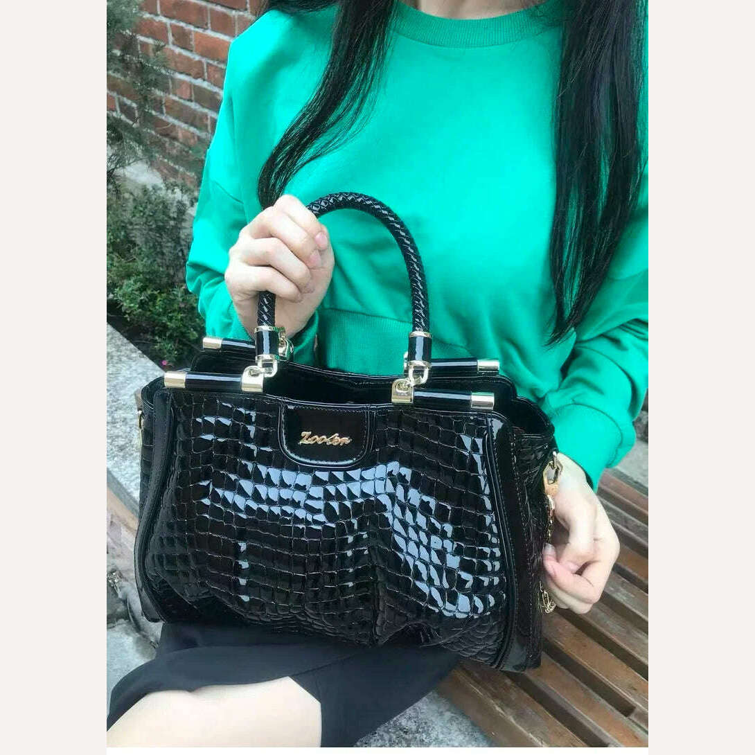 KIMLUD, Few in stock,hurry to buy!ZOOLER Original Full 100% Real Leather Handbags Soft Skin Genuine Leather Bag Costly Women Bags #QS220, KIMLUD Womens Clothes