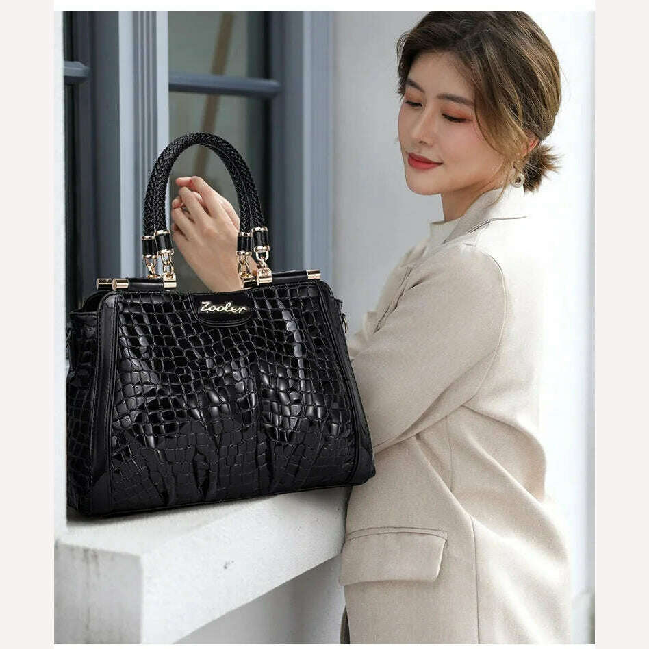 KIMLUD, Few in stock,hurry to buy!ZOOLER Original Full 100% Real Leather Handbags Soft Skin Genuine Leather Bag Costly Women Bags #QS220, KIMLUD Womens Clothes