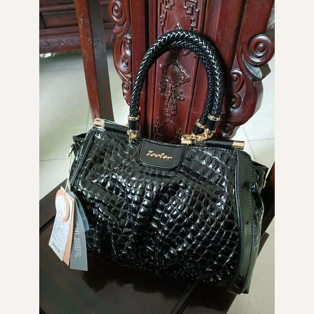 KIMLUD, Few in stock,hurry to buy!ZOOLER Original Full 100% Real Leather Handbags Soft Skin Genuine Leather Bag Costly Women Bags #QS220, KIMLUD Womens Clothes