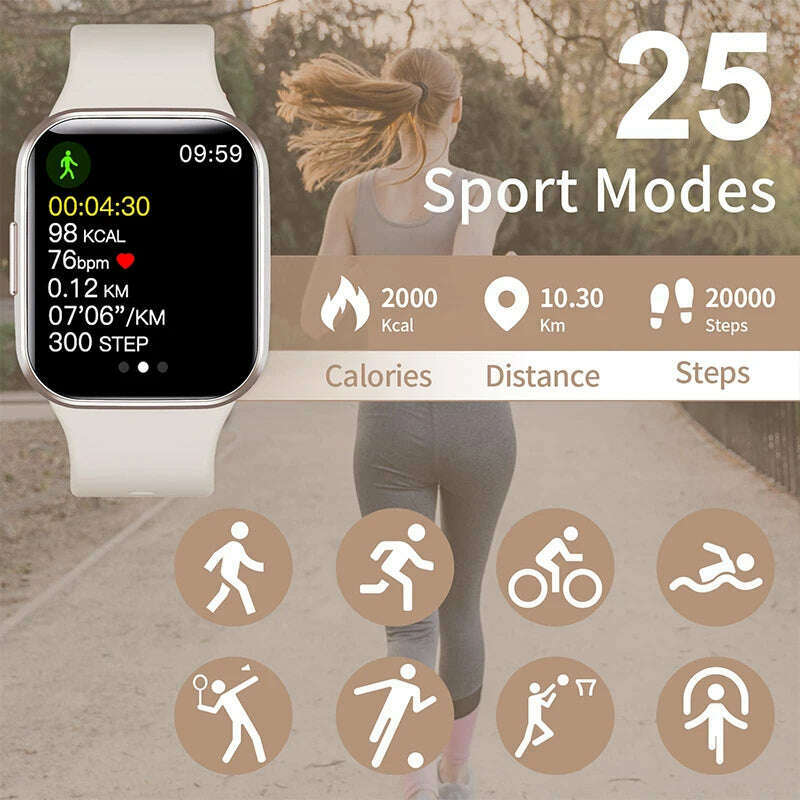 KIMLUD, Fitness Tracker Heart Rate Monitor Blood Pressure Smart Watch Pedometer Waterproof for Women Men Smartwatch for Android Ios, KIMLUD Womens Clothes