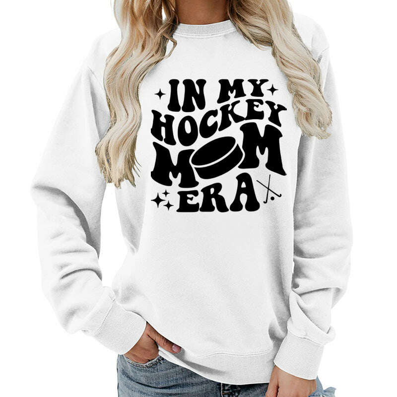 Fleece Sweatshirt Graphic Print Cozy Loungewear Pink KIMLUD