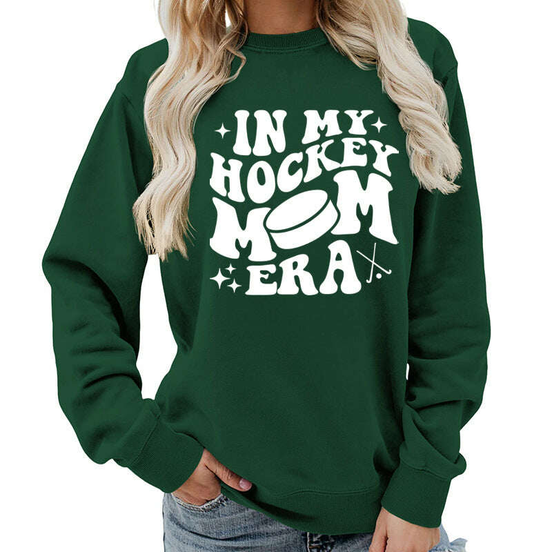 Fleece Sweatshirt Graphic Print Cozy Loungewear Pink KIMLUD