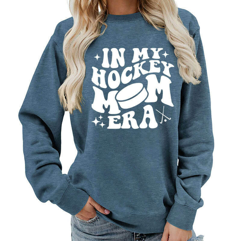 Fleece Sweatshirt Graphic Print Cozy Loungewear Pink KIMLUD
