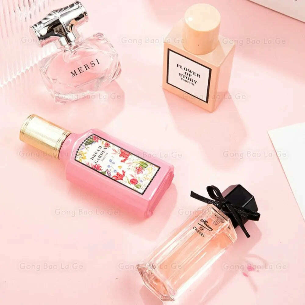 KIMLUD, Floral Scent Gift Box 110ml Four Piece Set духи Women Perfume Lasting Fragrance Floral Scent Pheromone Eau De Parfum Men Cologne, KIMLUD Womens Clothes