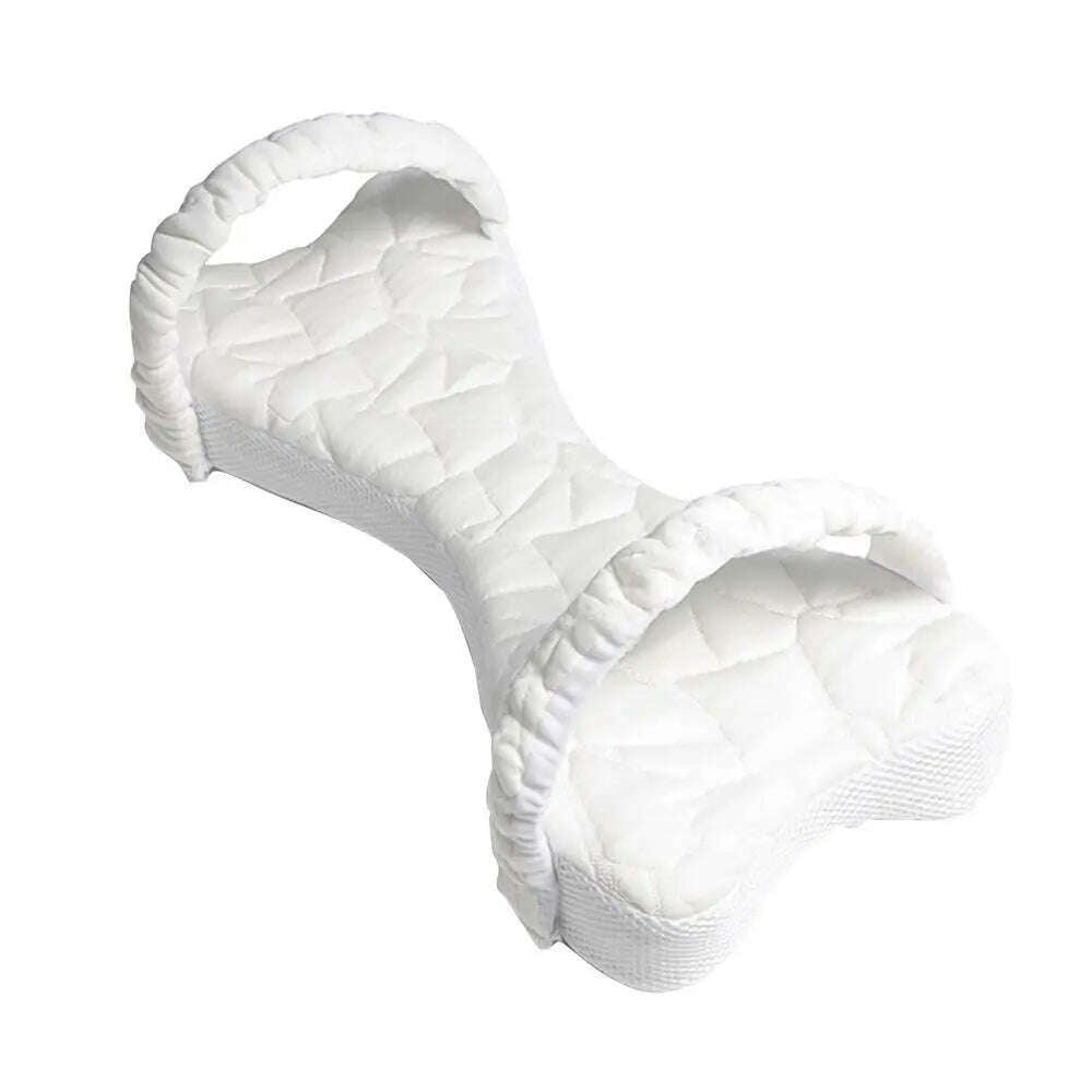 KIMLUD, Foam Knee Pillow Leg Support Pillow Memory Foam Sleep Roll Pillow Cusion LegPillow Sleeping Support with Strapsfor Side Sleepers, White / CHINA, KIMLUD APPAREL - Womens Clothes