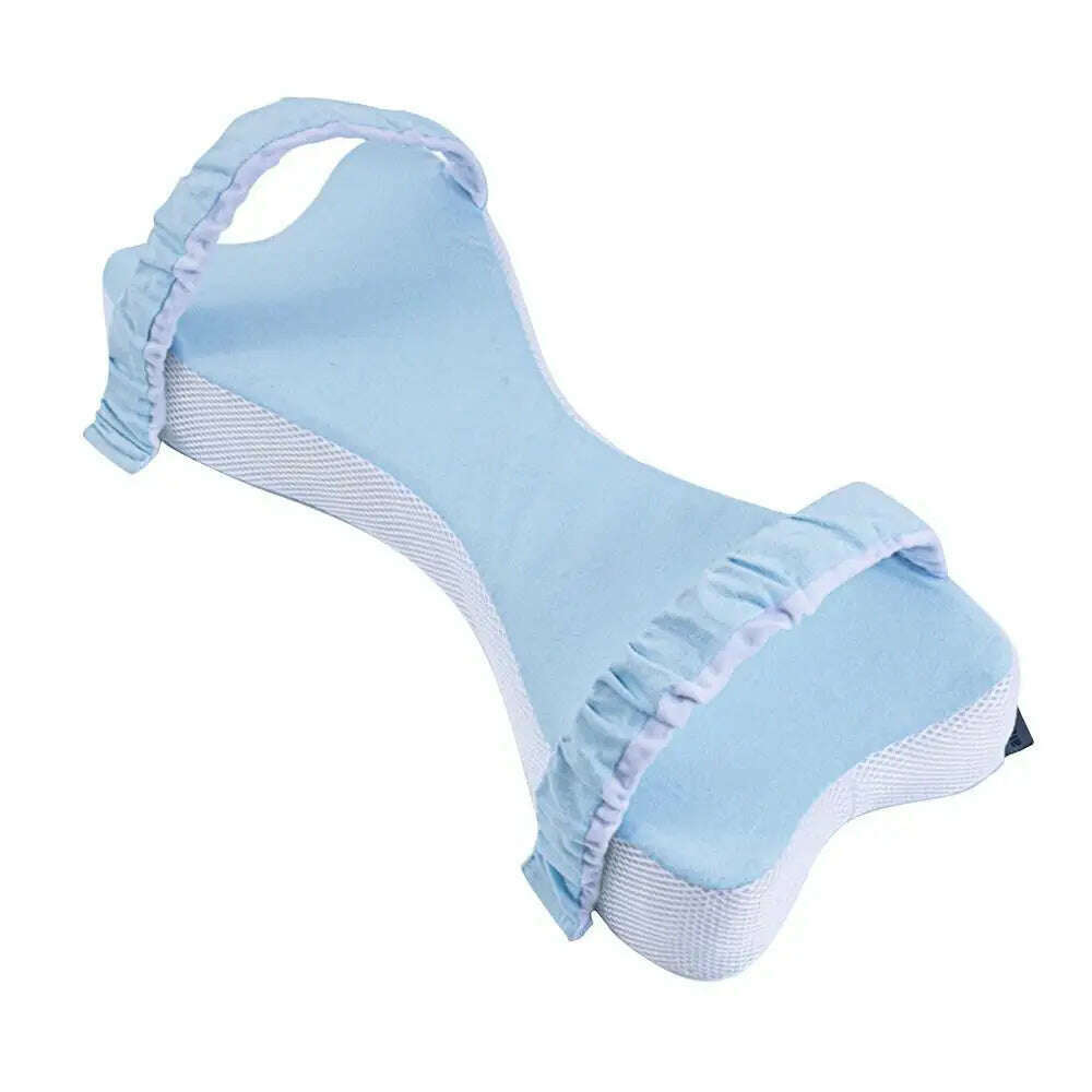 KIMLUD, Foam Knee Pillow Leg Support Pillow Memory Foam Sleep Roll Pillow Cusion LegPillow Sleeping Support with Strapsfor Side Sleepers, Sky blue / CHINA, KIMLUD APPAREL - Womens Clothes