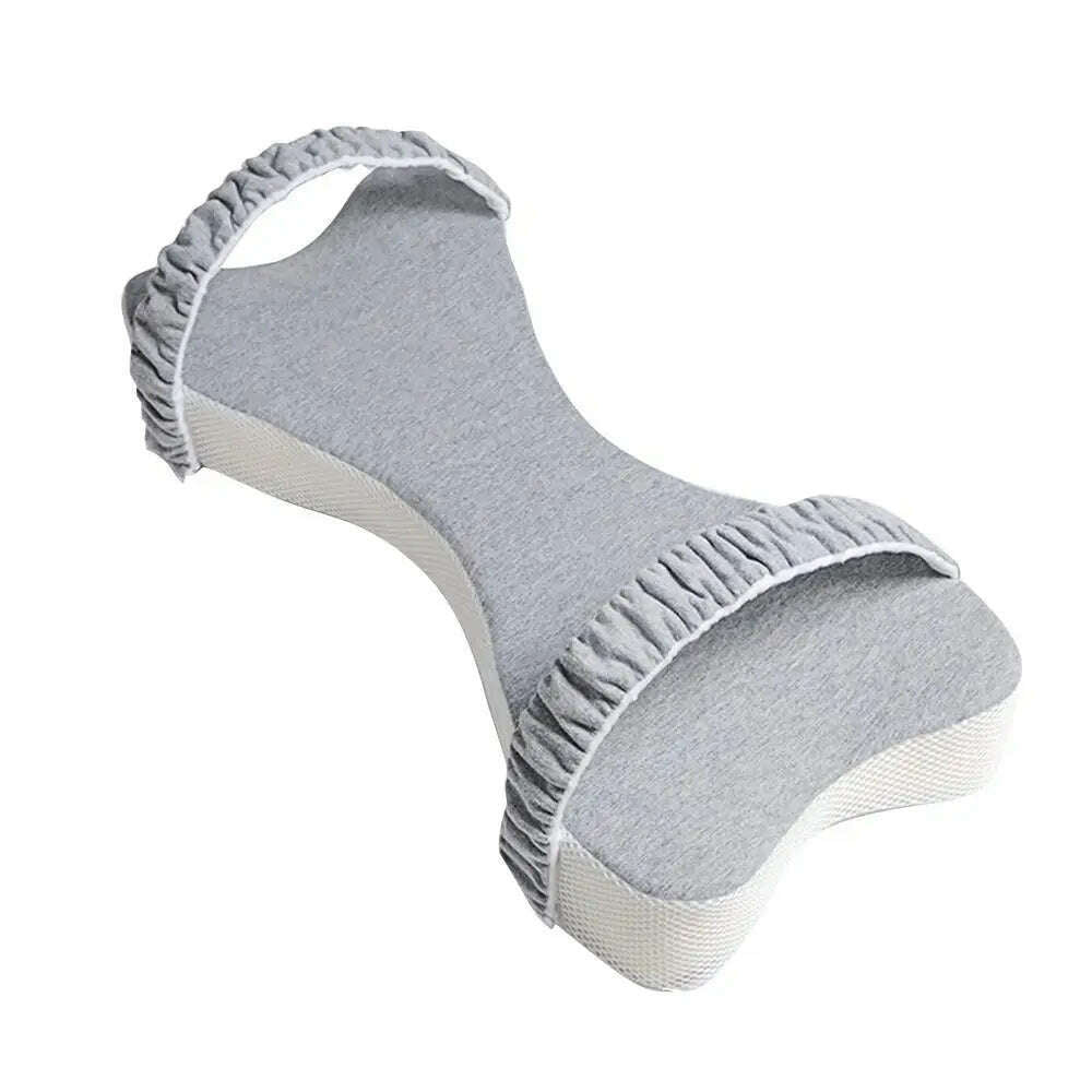 KIMLUD, Foam Knee Pillow Leg Support Pillow Memory Foam Sleep Roll Pillow Cusion LegPillow Sleeping Support with Strapsfor Side Sleepers, Light Grey / United States, KIMLUD APPAREL - Womens Clothes