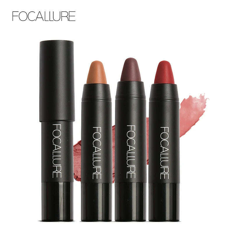 KIMLUD, FOCALLURE Matte Lipstick 19 Colors Waterproof Long-lasting Easy to Wear Professional Lipstick Nude Lipstick, KIMLUD Women's Clothes