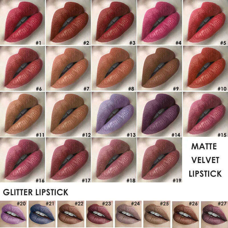 KIMLUD, FOCALLURE Matte Lipstick Pen Sexy Beauty Waterproof Long Lasting Easy To Wear Lip Balm Lip Pencil Stick Makeup Women Cosmetics, KIMLUD Womens Clothes