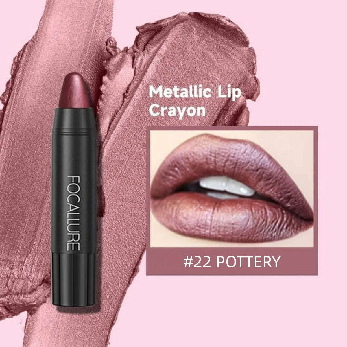 KIMLUD, FOCALLURE Matte Lipstick Pen Sexy Beauty Waterproof Long Lasting Easy To Wear Lip Balm Lip Pencil Stick Makeup Women Cosmetics, 22, KIMLUD Womens Clothes