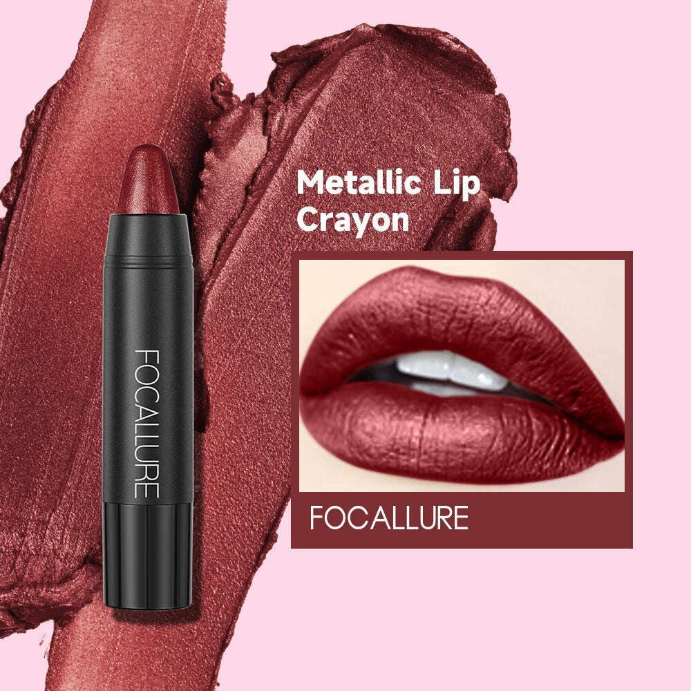 FOCALLURE Matte Lipstick Pen Sexy Beauty Waterproof Long Lasting Easy To Wear Lip Balm Lip Pencil Stick Makeup Women Cosmetics - KIMLUD