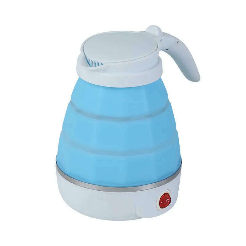 KIMLUD, Foldable And Portable Teapot Water Heater 0.6L 600W Electric Kettle For Travel And Home Tea Pot Water Kettle Silica Gel, SKY BLUE / AU, KIMLUD APPAREL - Womens Clothes