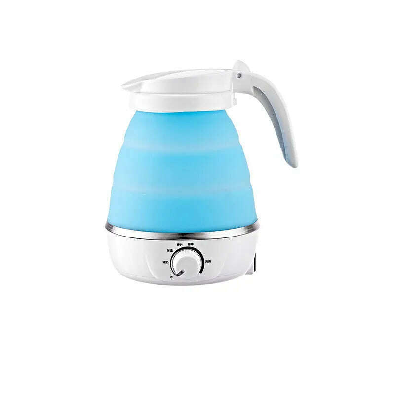 KIMLUD, Foldable And Portable Teapot Water Heater 0.6L 600W Electric Kettle For Travel And Home Tea Pot Water Kettle Silica Gel, KIMLUD Womens Clothes
