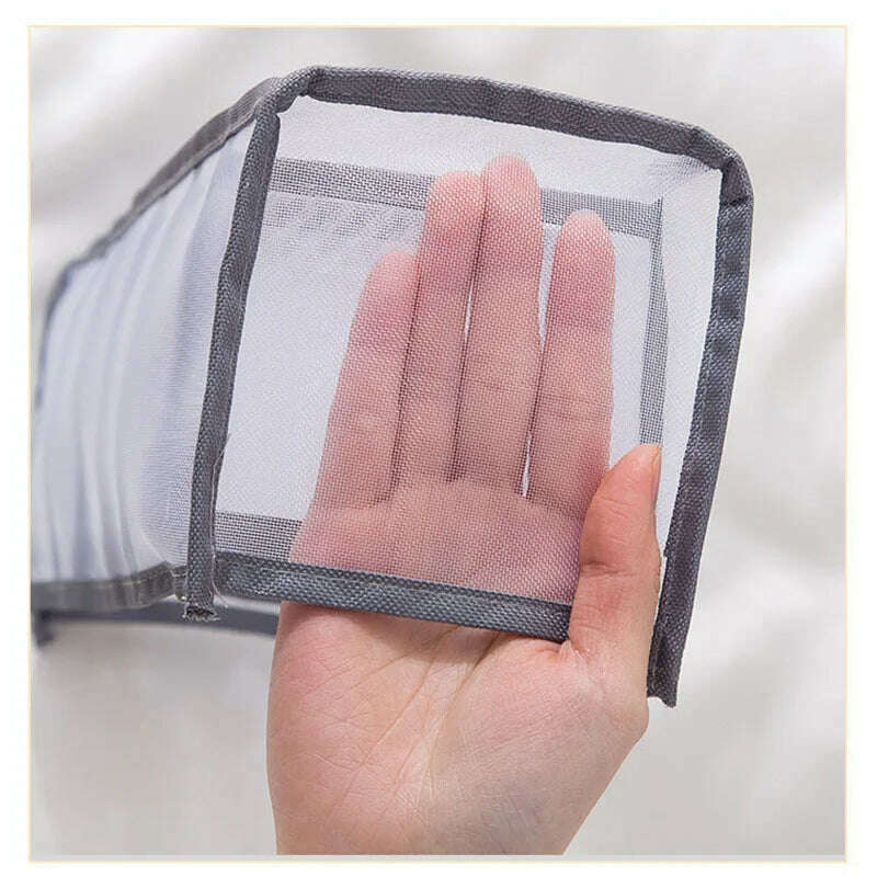 Foldable Underwear Pants Storage Box Nylon Drawer Finishing Dormitory Storage Bra Finishing Breathable Mesh Bag - KIMLUD