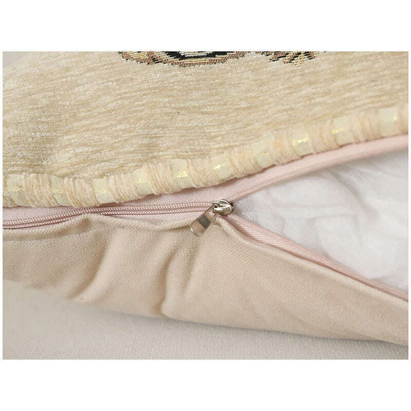 KIMLUD, Folk-Custom Flowers Cushion Cover 45x45cm Embroidery Jacquard Decorations for Home Edging Pillow Cases Decora Cushions for Bed, KIMLUD Womens Clothes