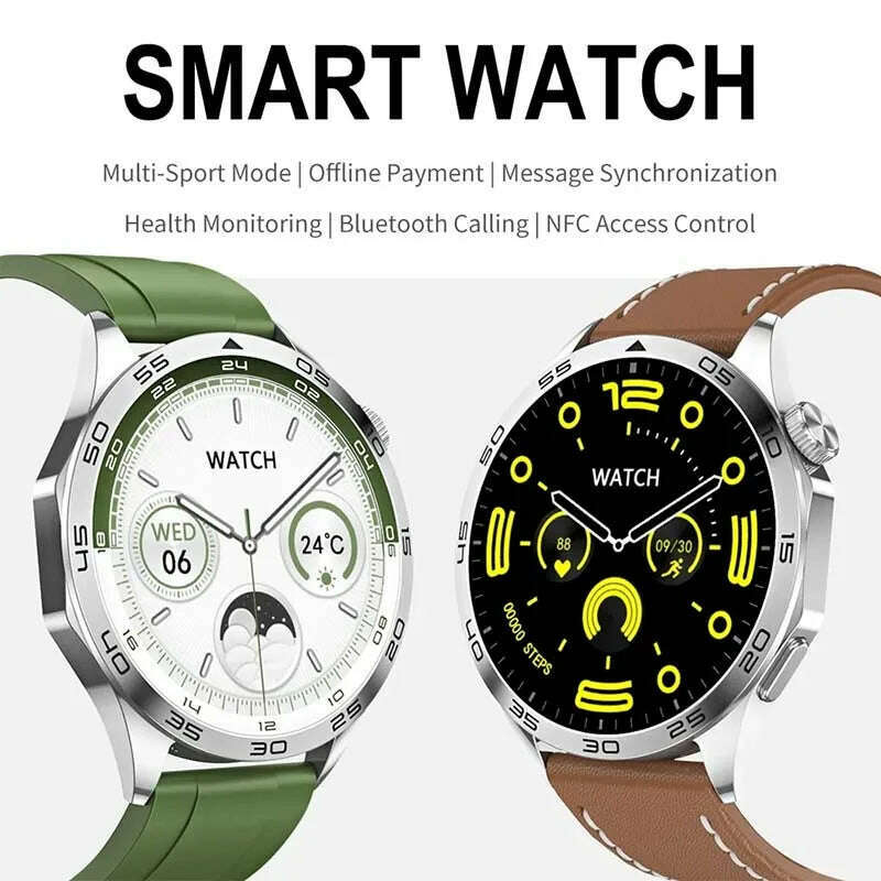 KIMLUD, For HUAWEI WATCH GT4 Pro Max Smart Watch Men Heart Rate NFC 466*466 AMOLED HD Screen Always Display Bluetooth Call SmartWatch, KIMLUD Womens Clothes
