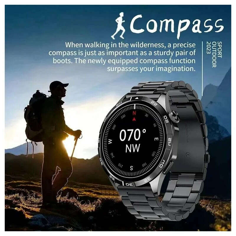 KIMLUD, For HUAWEI WATCH GT4 Pro Max Smart Watch Men Heart Rate NFC 466*466 AMOLED HD Screen Always Display Bluetooth Call SmartWatch, KIMLUD Womens Clothes