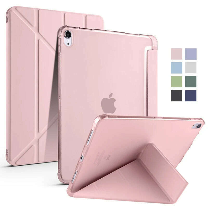 KIMLUD, For iPad Case 10th Generation PU Leather TPU Back Fold Stand Cover For iPad 10 10th Generation 10.9 inch Case with Pen Holder, KIMLUD Womens Clothes