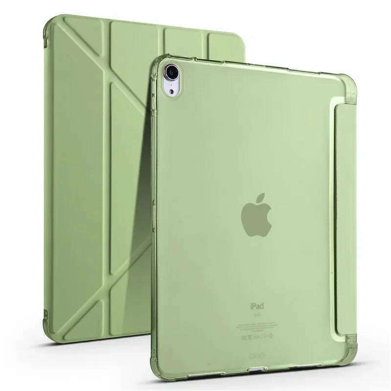 KIMLUD, For iPad Case 10th Generation PU Leather TPU Back Fold Stand Cover For iPad 10 10th Generation 10.9 inch Case with Pen Holder, mint green / For iPad 10th Gen, KIMLUD APPAREL - Womens Clothes