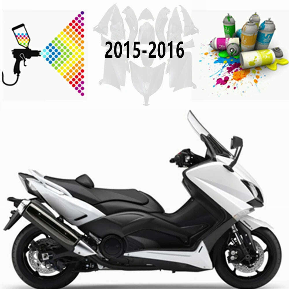 For TMAX530 TMAX 530 2015 2016 Bodywork Cowling Plastic Parts Motorcycle Full Fairing Kit Bright cement gray full color - KIMLUD