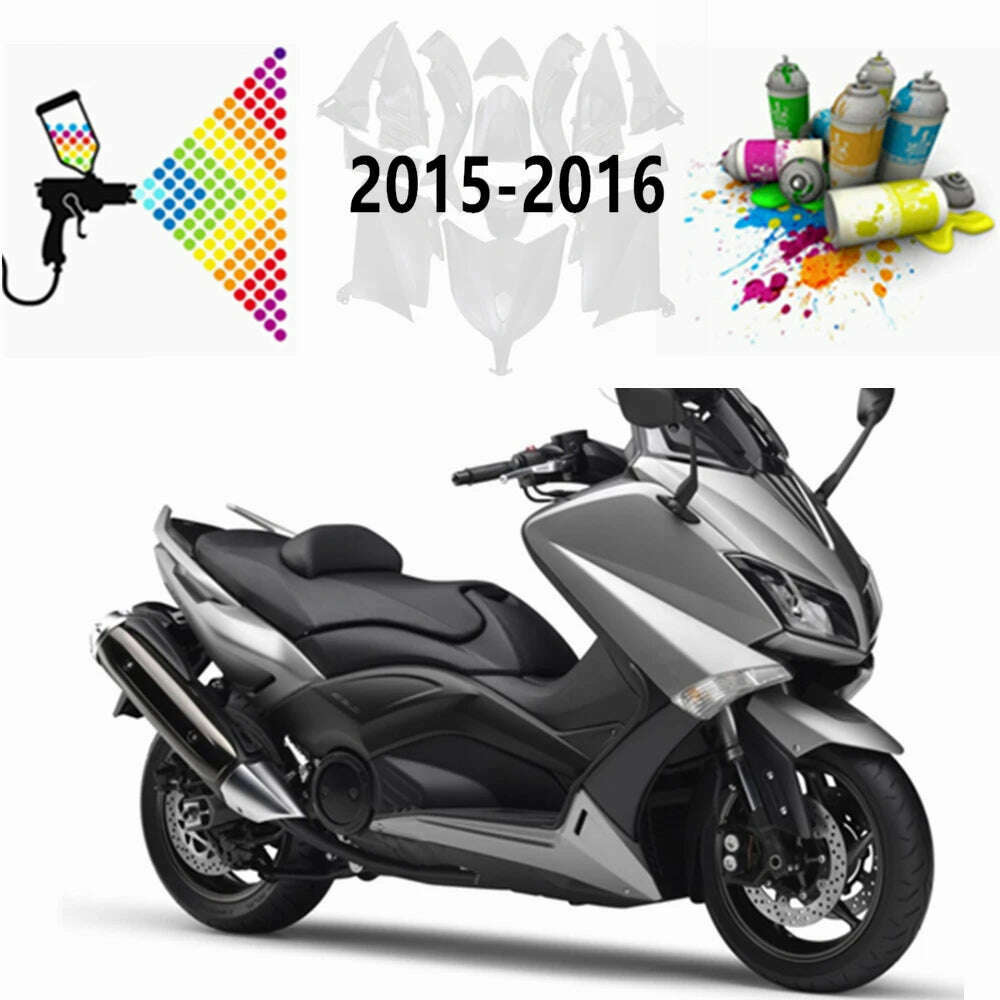For TMAX530 TMAX 530 2015 2016 Bodywork Cowling Plastic Parts Motorcycle Full Fairing Kit Bright cement gray full color - KIMLUD