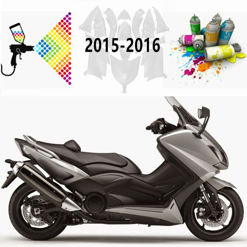 For TMAX530 TMAX 530 2015 2016 Bodywork Cowling Plastic Parts Motorcycle Full Fairing Kit Bright cement gray full color - KIMLUD