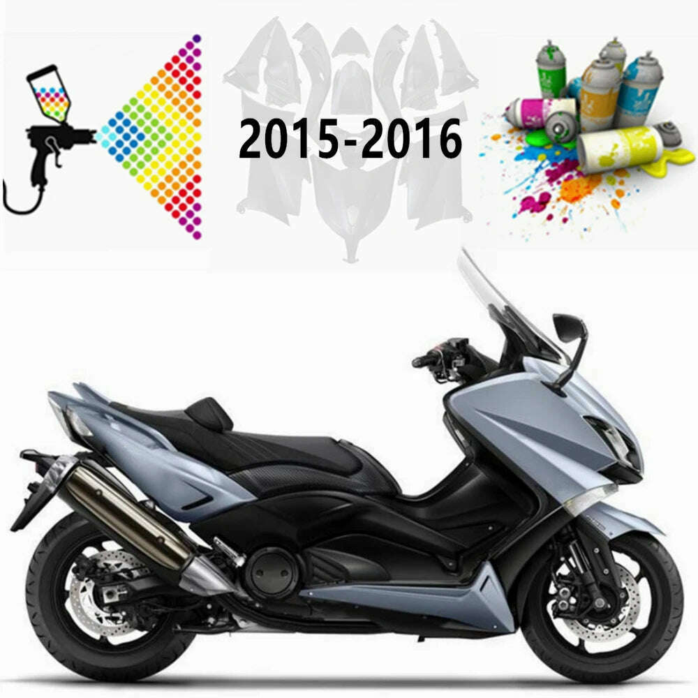 For TMAX530 TMAX 530 2015 2016 Bodywork Cowling Plastic Parts Motorcycle Full Fairing Kit Bright cement gray full color - KIMLUD