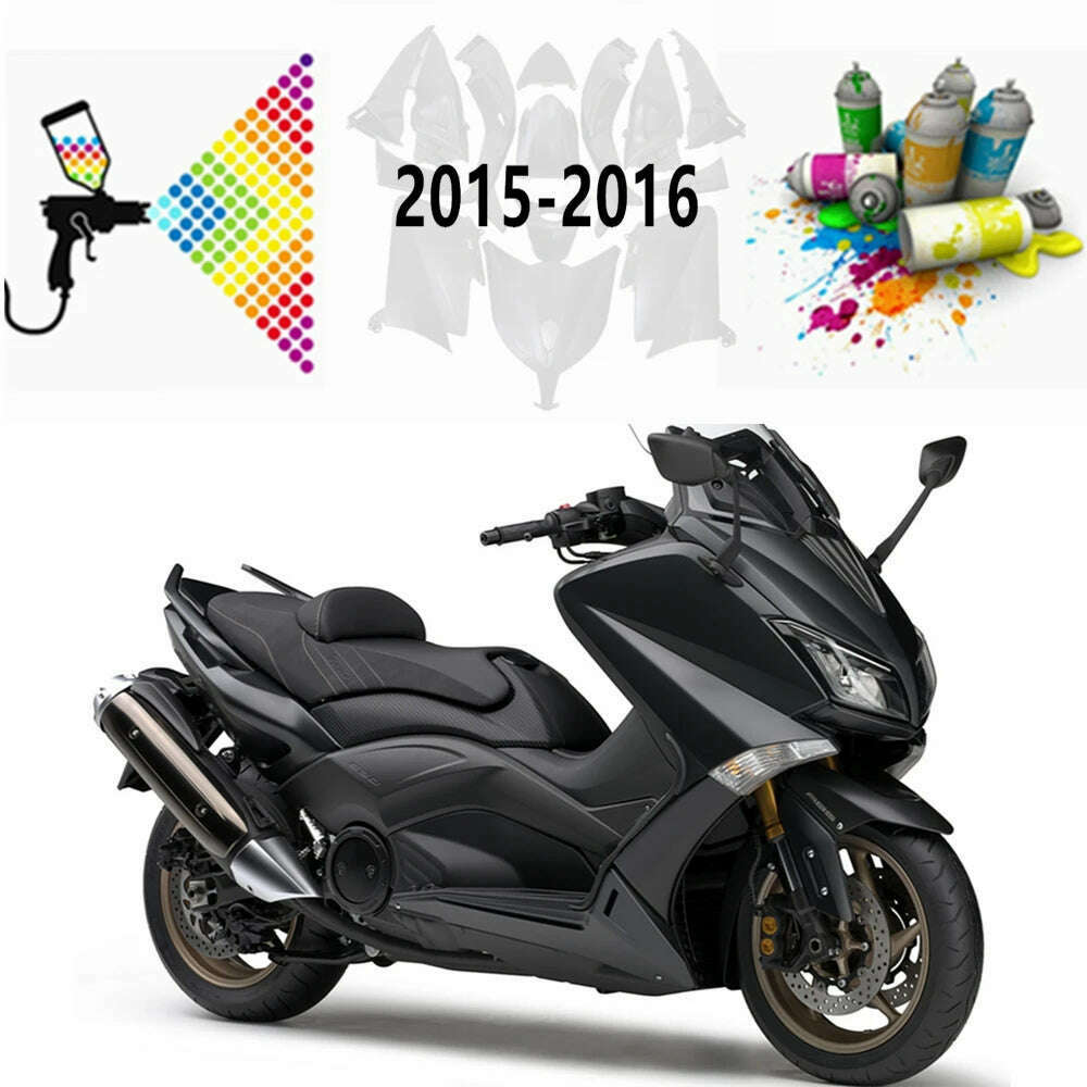 For TMAX530 TMAX 530 2015 2016 Bodywork Cowling Plastic Parts Motorcycle Full Fairing Kit Bright cement gray full color - KIMLUD
