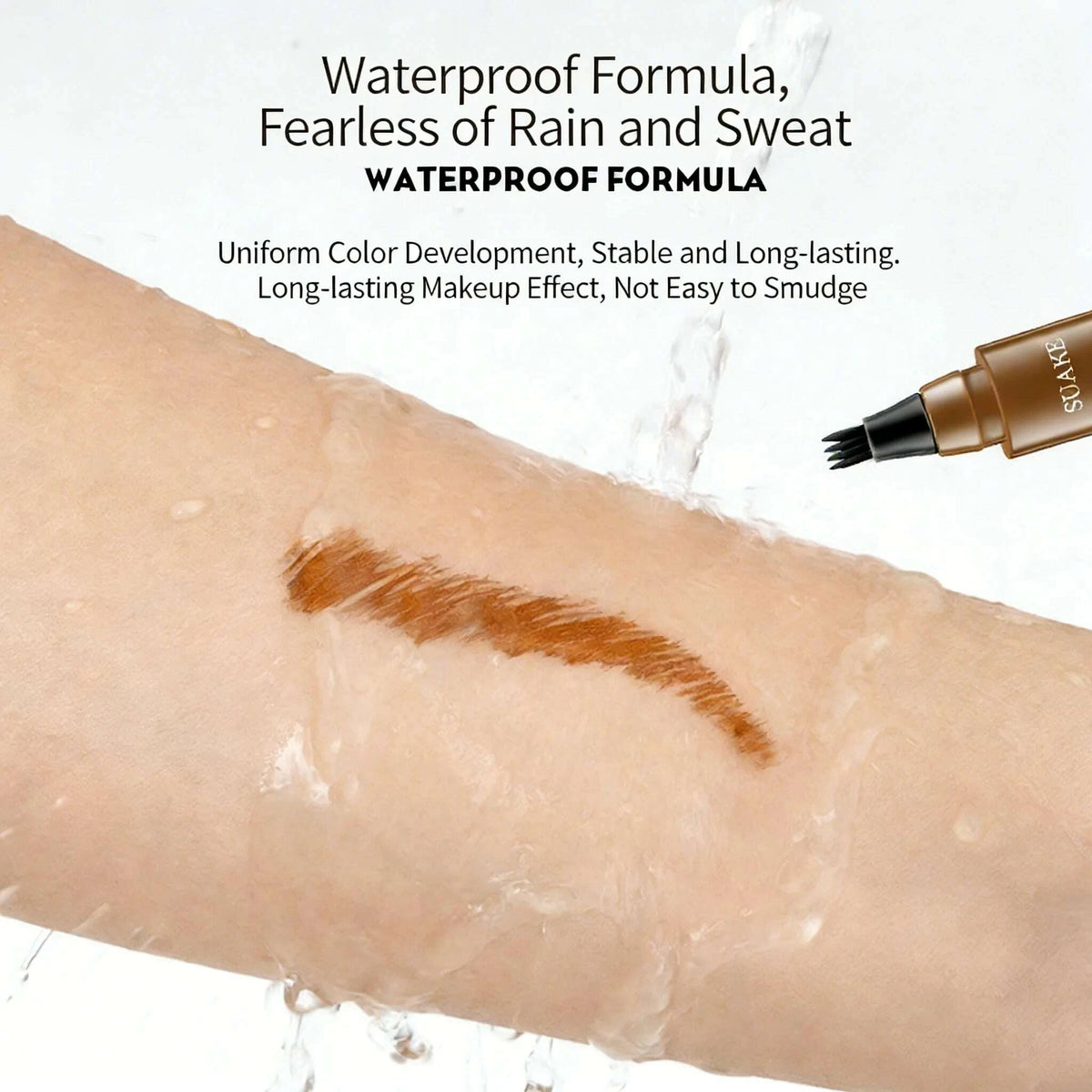 Four-Pronged Eyebrow Pencil Waterproof Long-Lasting Non-Decoloring Four-Pronged Wild Eyebrow Pencil Liquid Water Eyebrow Pencil