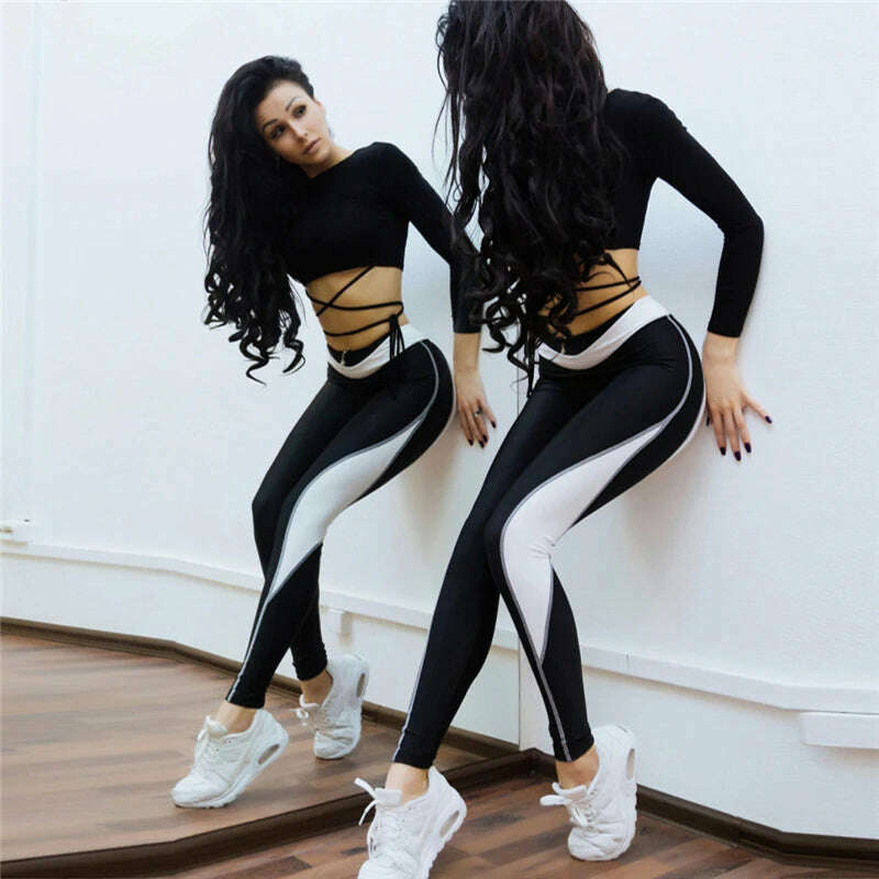Four Seasons Seamless Tight Peach Hip Love Yoga pants Sports Fitness Running Women's tracksuit Milk Silk Comfortable Sportswear - KIMLUD