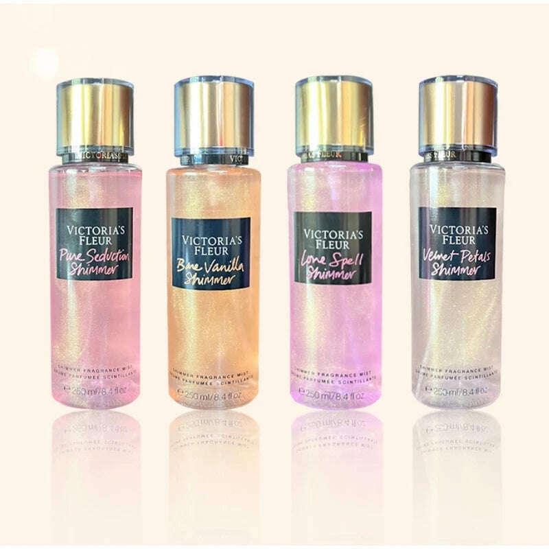 KIMLUD, Fresh Body Spray Flower Fruit Lasting Natural Plant Love Spell Scent Velvet Petal Fragrance Crushed Flash gold Deodorant 250ml, KIMLUD Womens Clothes