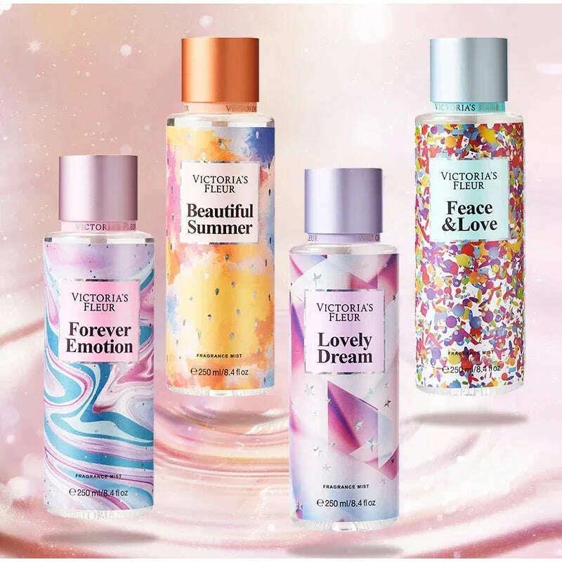 KIMLUD, Fresh Body Spray Flower Fruit Lasting Natural Plant Love Spell Scent Velvet Petal Fragrance Crushed Flash gold Deodorant 250ml, KIMLUD Womens Clothes