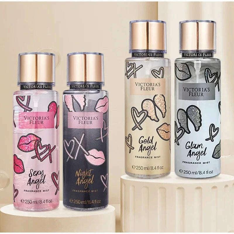 KIMLUD, Fresh Body Spray Flower Fruit Lasting Natural Plant Love Spell Scent Velvet Petal Fragrance Crushed Flash gold Deodorant 250ml, KIMLUD Womens Clothes