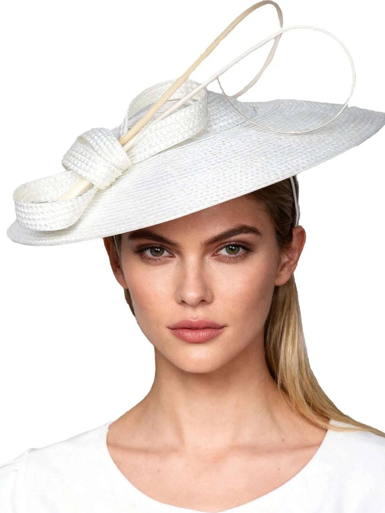 FS Fascinators Black White Weddings Pillbox Hat For Women Church Hat Sraw Fedora Black Wide Ladies Dress Kentucky Derby Hats