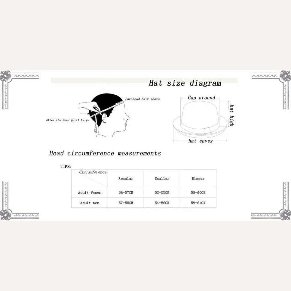 FS Women Black Hat Large Wide Brim Wool Felt Fedoras Hats Winter Church Hat For Wedding Bowler Cloche Hats Derby Sombrero Mujer - KIMLUD