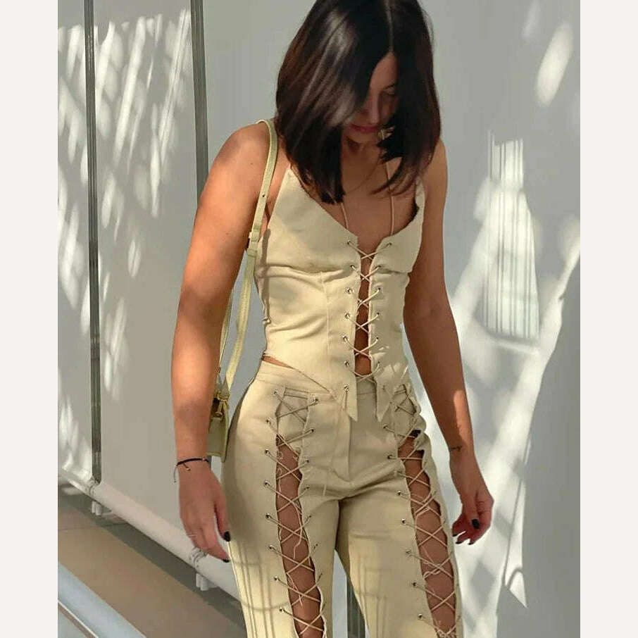 KIMLUD, FSDA Halter Neck Bandage Corset Crop Top Sexy Backless Women Tank Tops Tube Casual Y2K 2022 Summer Off Shoulder Cami, KIMLUD Womens Clothes