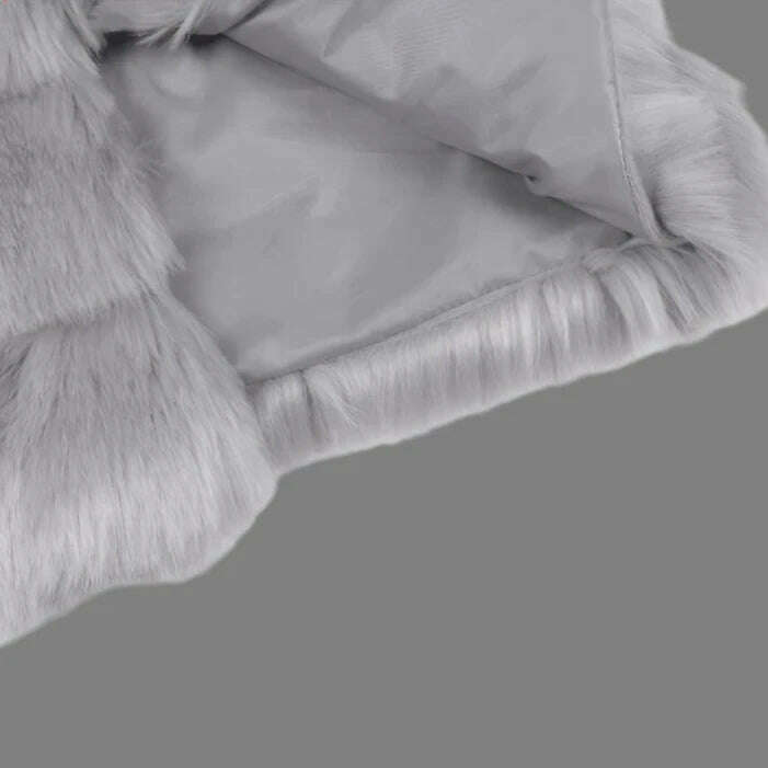 KIMLUD, GareMay Vintage fluffy faux fur coat for women Short furry fake fur winter outerwear pink coat 2024 autumn casual party overcoat, KIMLUD Womens Clothes