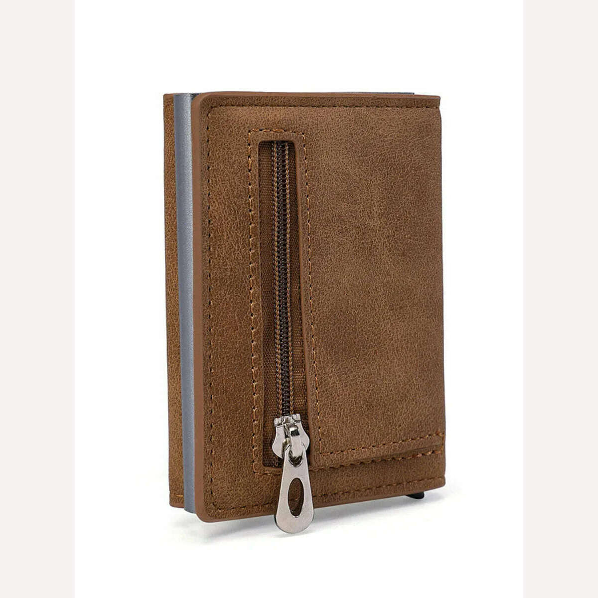 Gebwolf PU Leather Men Wallet Rfid Anti-magnetic Credit Cards Holder With Organizer Coin Pocket & Money Clips Purse - KIMLUD