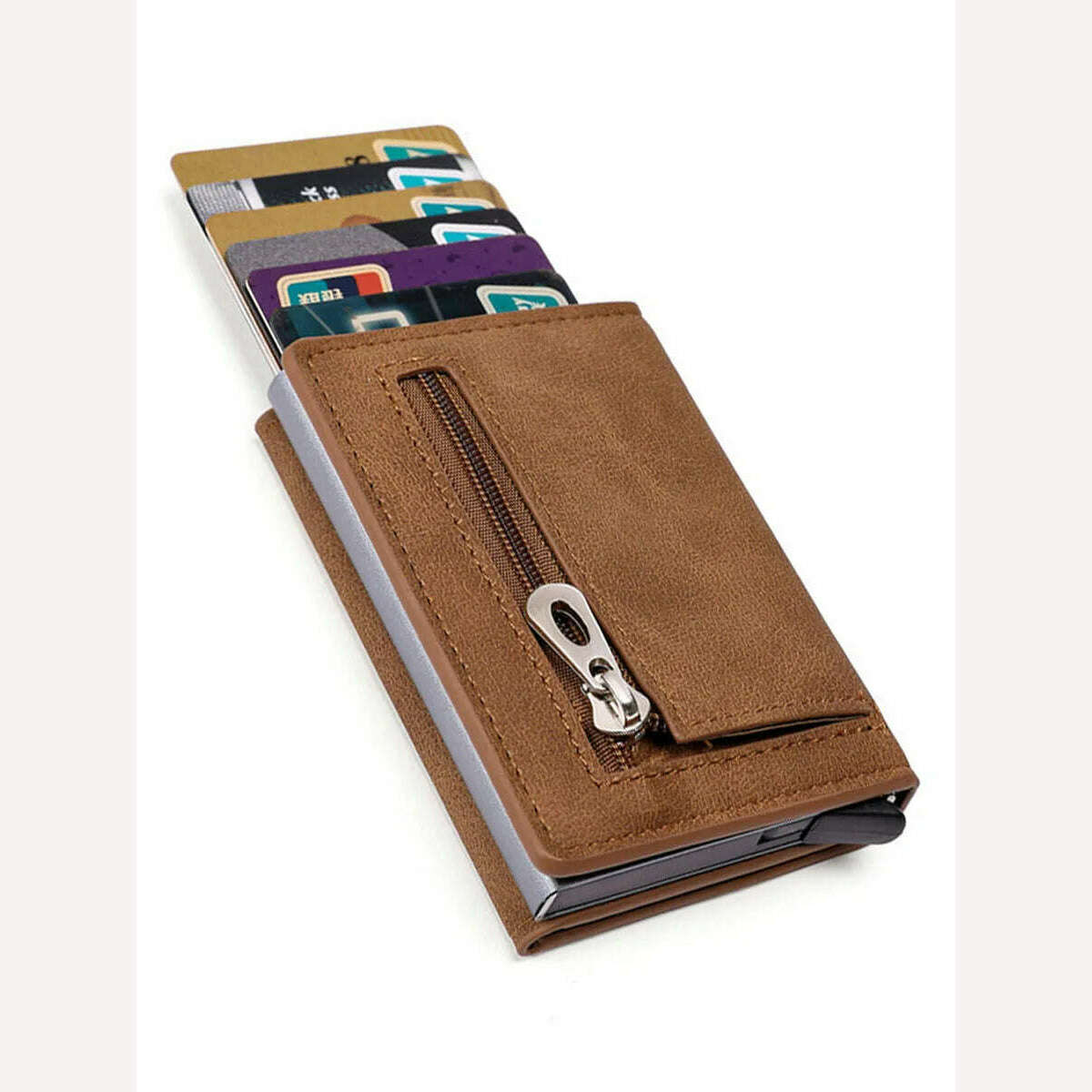 Gebwolf PU Leather Men Wallet Rfid Anti-magnetic Credit Cards Holder With Organizer Coin Pocket & Money Clips Purse - KIMLUD