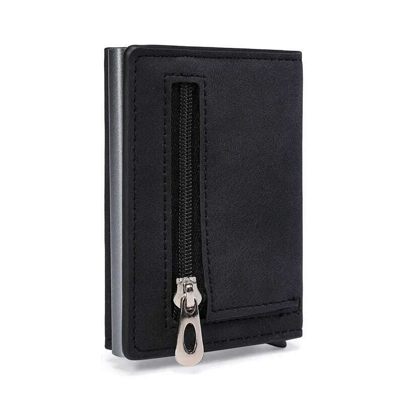 Gebwolf PU Leather Men Wallet Rfid Anti-magnetic Credit Cards Holder With Organizer Coin Pocket & Money Clips Purse - KIMLUD