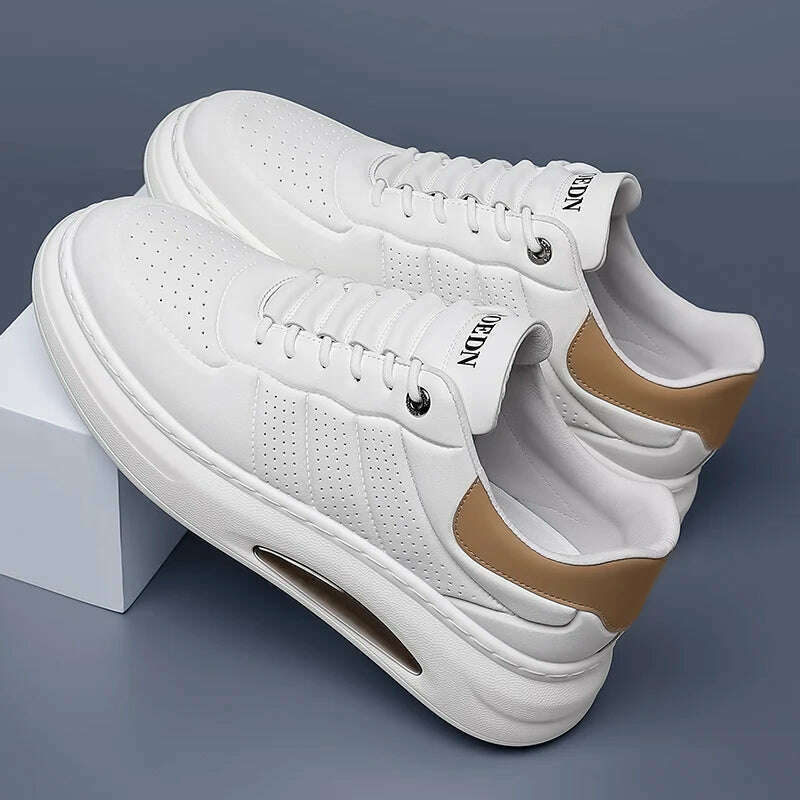 KIMLUD, genuine Leather men Casual Shoes lace up Sneakers Outdoor Walking Shoes Man Comfortable Breathable Male Light Footwear Shoes men, KIMLUD Womens Clothes