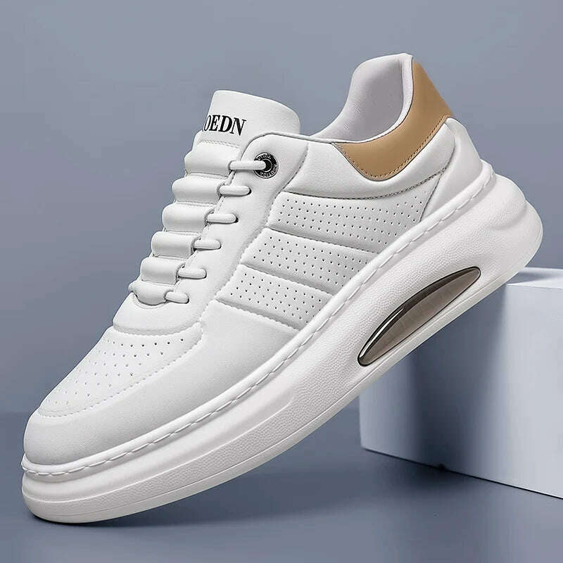 KIMLUD, genuine Leather men Casual Shoes lace up Sneakers Outdoor Walking Shoes Man Comfortable Breathable Male Light Footwear Shoes men, KIMLUD Womens Clothes