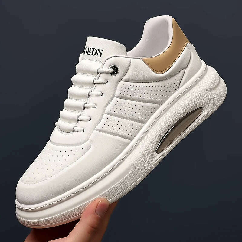 KIMLUD, genuine Leather men Casual Shoes lace up Sneakers Outdoor Walking Shoes Man Comfortable Breathable Male Light Footwear Shoes men, KIMLUD Womens Clothes