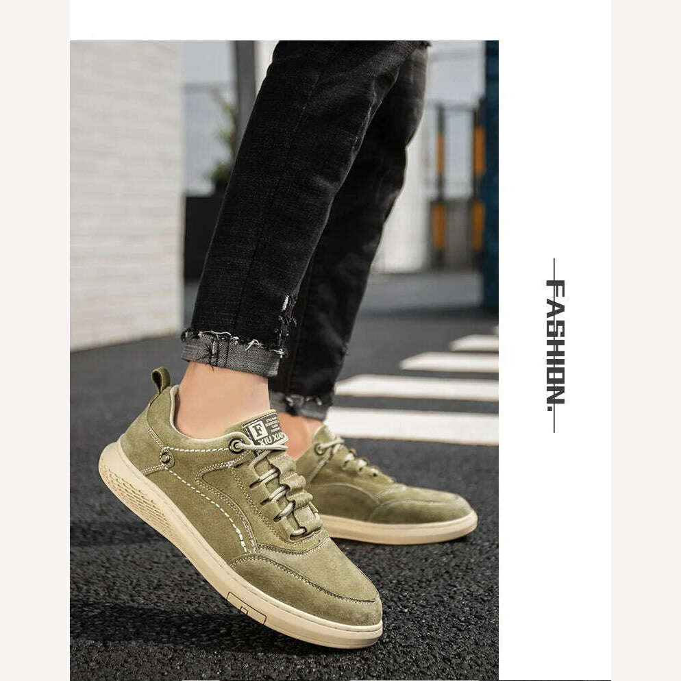 KIMLUD, Genuine Leather Men Shoes fashion Loafers Breathable Autumn lace up comfortable Casual Shoes Men Outdoor Sneakers shoes Zapatos, KIMLUD Womens Clothes