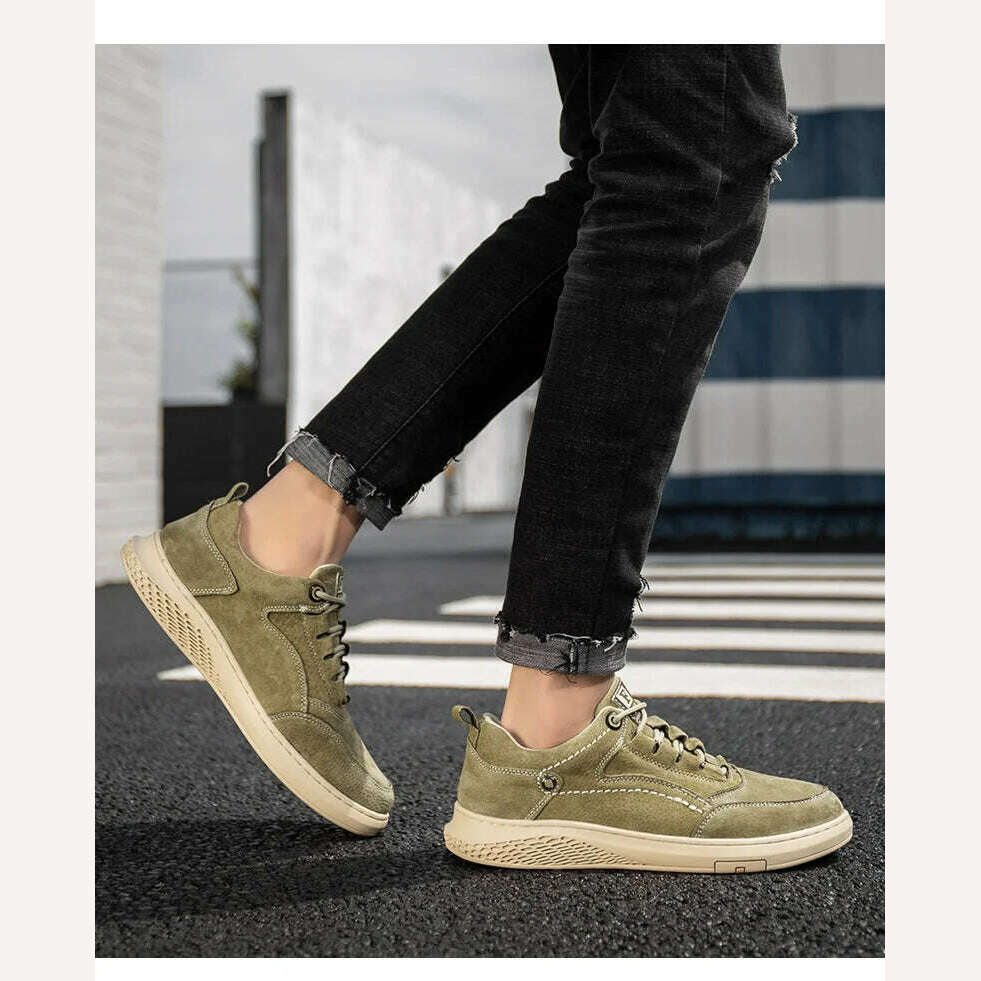 KIMLUD, Genuine Leather Men Shoes fashion Loafers Breathable Autumn lace up comfortable Casual Shoes Men Outdoor Sneakers shoes Zapatos, KIMLUD Womens Clothes