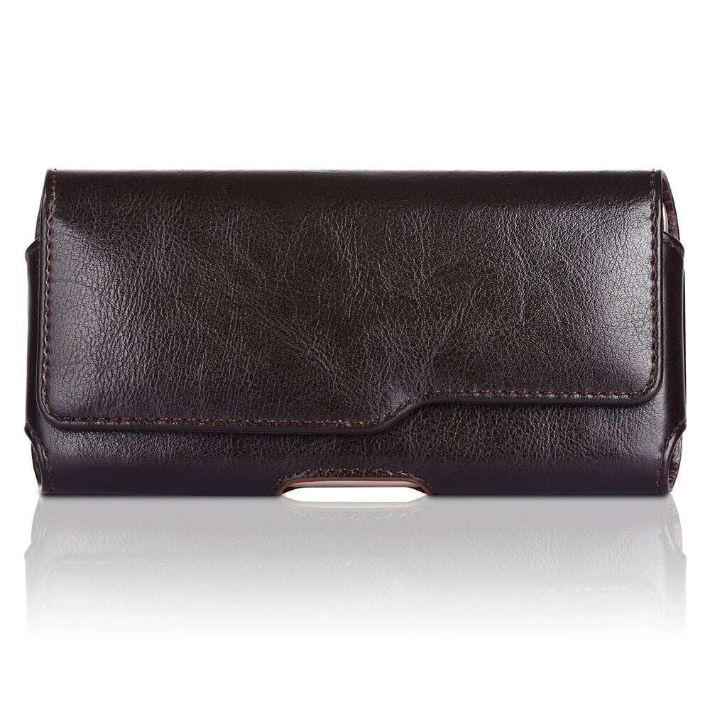 KIMLUD, Genuine Leather Vertical Case Pouch Belt Clip Holster For Samsung S8/S9/S10/S20 PLus Note 8/9/10/10+/20, KIMLUD Womens ClothesKIMLUD, Genuine Leather Vertical Case Pouch Belt Clip Holster For Samsung S8/S9/S10/S20 PLus Note 8/9/10/10+/20, Brown / China / 4.7inch, KIMLUD APPAREL - Womens Clothes