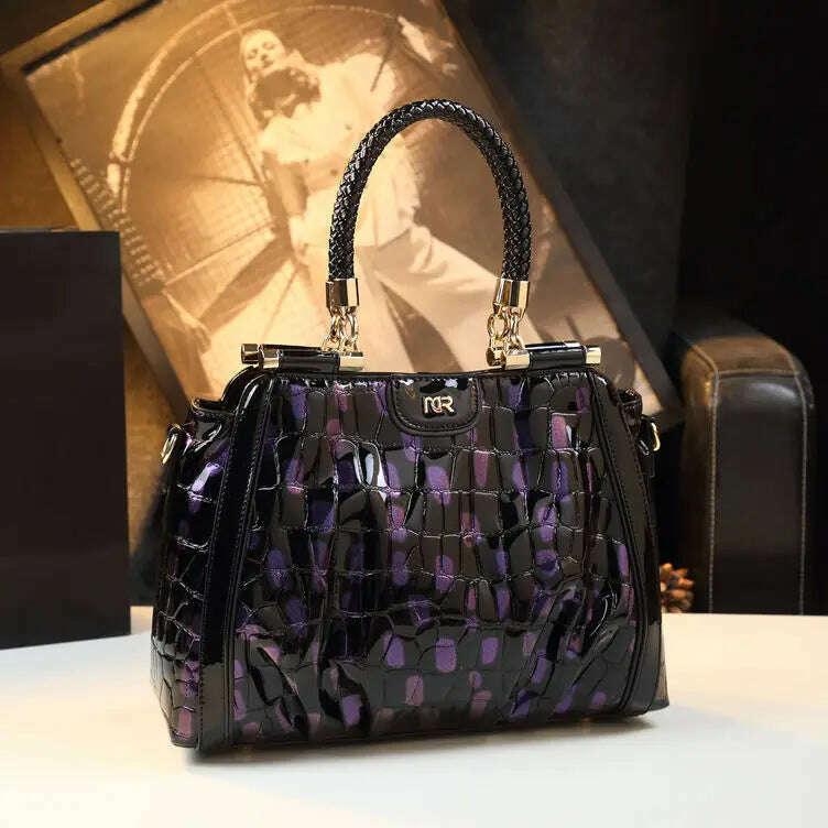 KIMLUD, Genuine Leather Women Handbags 2023 New Fashion Lady Portable Tote Bag Large-capacity Cowhide Middle-aged Mom Shoulder Bags, KIMLUD Womens Clothes
